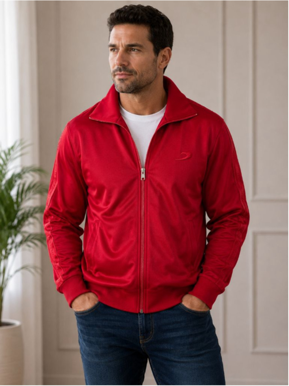 BOXRAW Red Full Zip Track Jacket Men’s Size L
